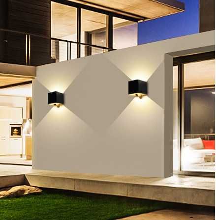 LEDMO комплект от 2 броя LED аплик със сензор за движение, 20W