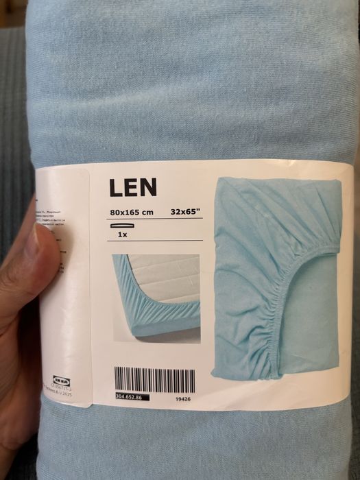 Новая прстыня Ikea LEN