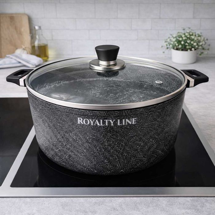 Oala din aluminiu turnat cu capac 36 cm Royalty Line