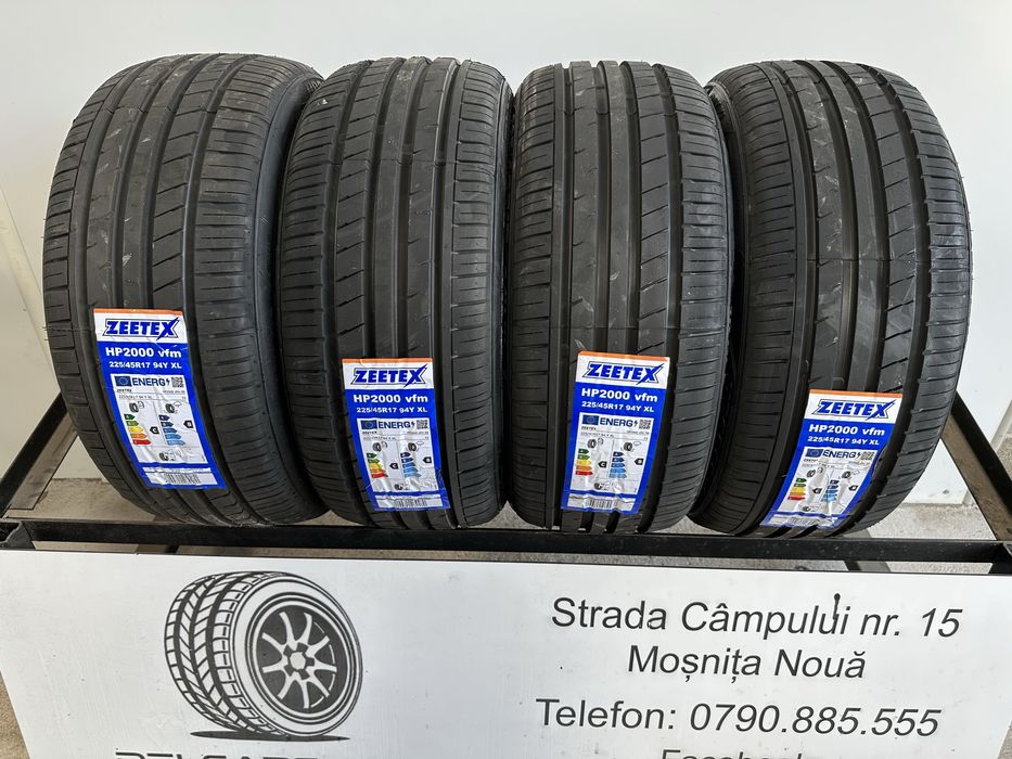 (´・ω・`) Anvelope 225/45 R17 ZEETEX 94Y XL vară NOI Timisoara • OLX.ro