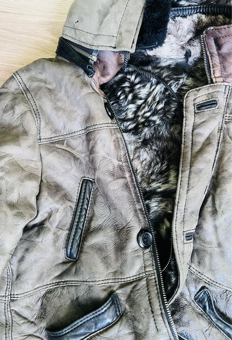 Натурално детско палто