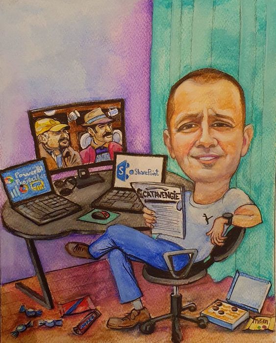 Caricatura poveste cadou