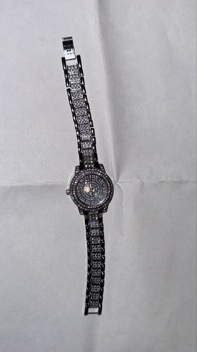 Комплект Стилен женски часовник, колие, пръстен, обици, гривна