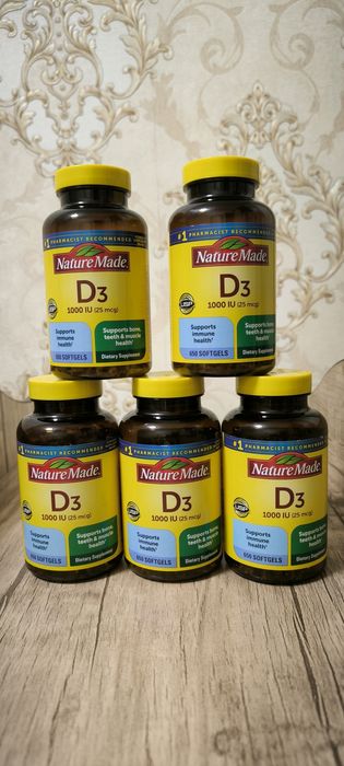 Nature Made Vitamin D3 — Quyosh nuri sizning kaftingizda!