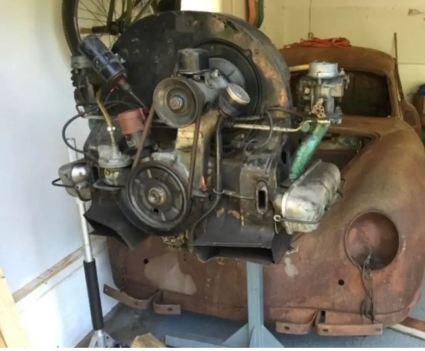 Мотор Порше 356 Porsche 356 type 1  1600cc Двигатель