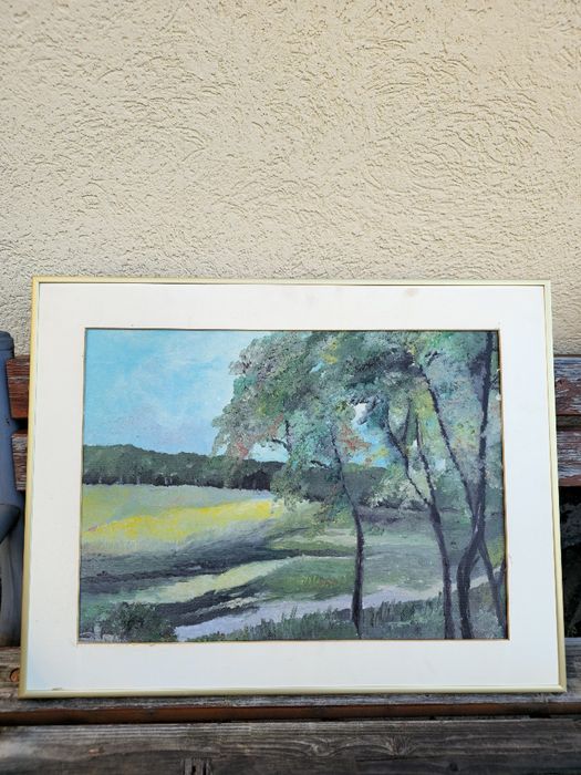 Tablouri vechi pe pânză și carton