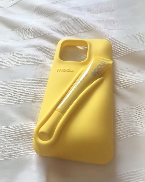 Rhode жълт калъф + гланц Lemontini Rhode case + Lip gloss Лимитиран