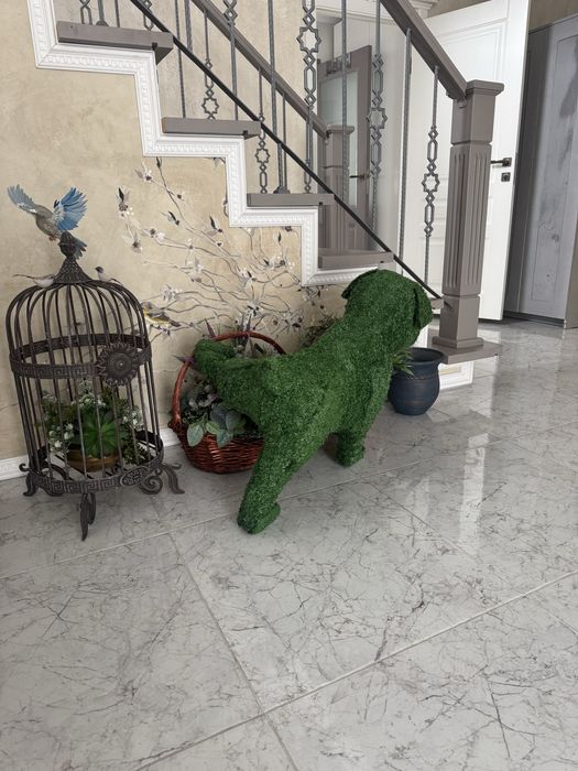 Собачка топиарий для сада