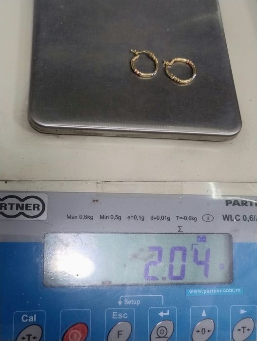 Cercei aur 14 kt Amanet Canta