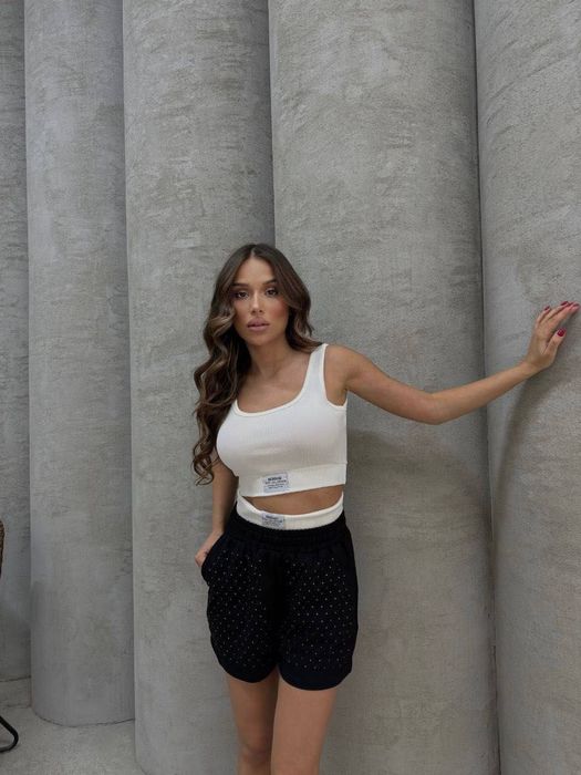 Комплект от две части с камъчета