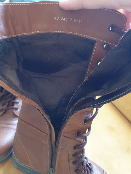 Дамски зимни ботуши от естествена кожа