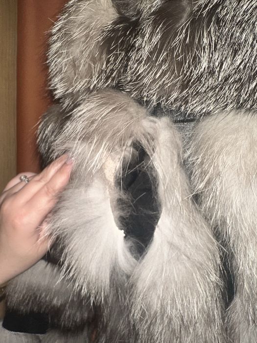 Haina de blana naturala - Vulpe argintie