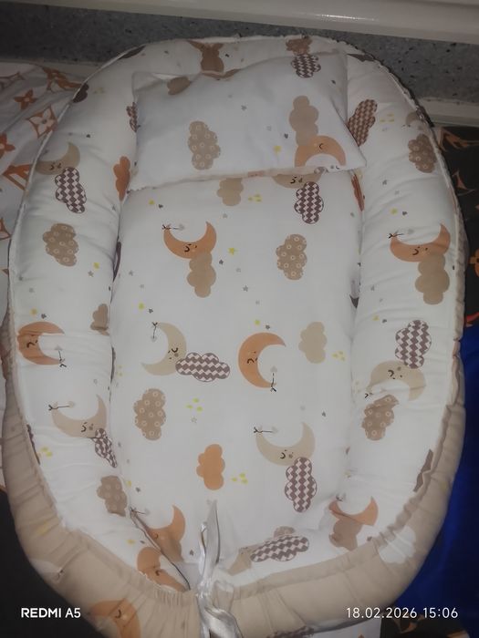 Кокон для новорожденного малыша 0+