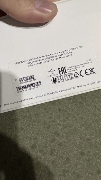 apple watch 9 41mm EAC 100% акб