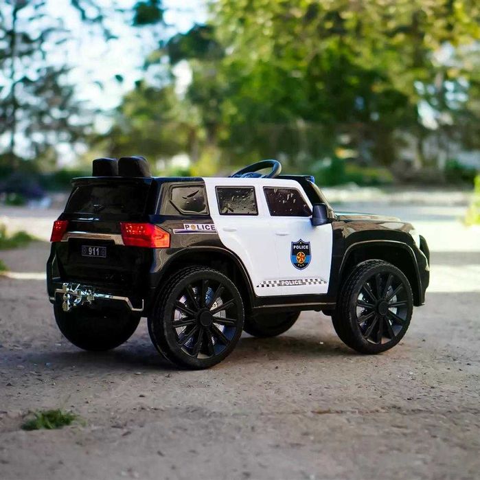 Masinuta electrica de politie Kinderauto POLICE 911 120W 12V 7Ah Black