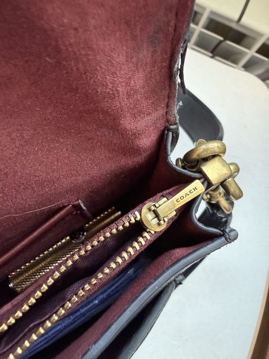 Сумка COACH б/у черная