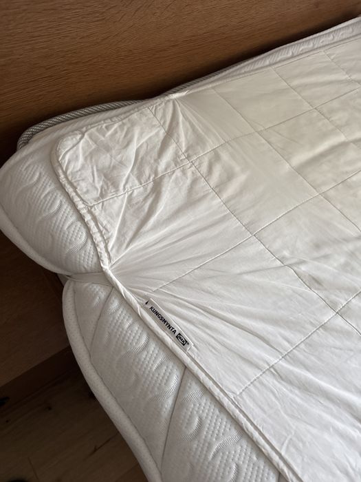 Vand pat cu somiera si saltea ferma ikea VATNESTRÖM