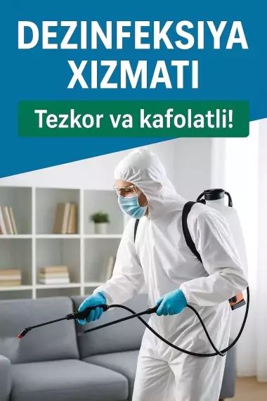 дезинфекция хизмати. барча хашоратларга карши