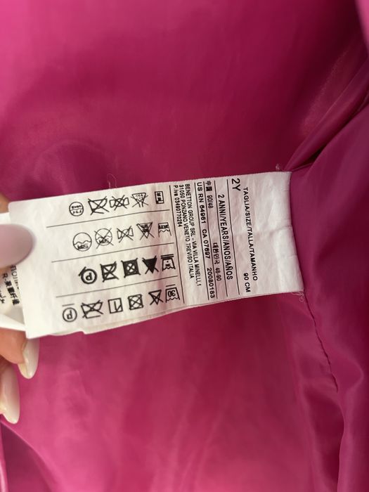 Geaca roz Benetton 2-4ani