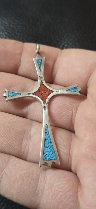 Cruce din argint masiv