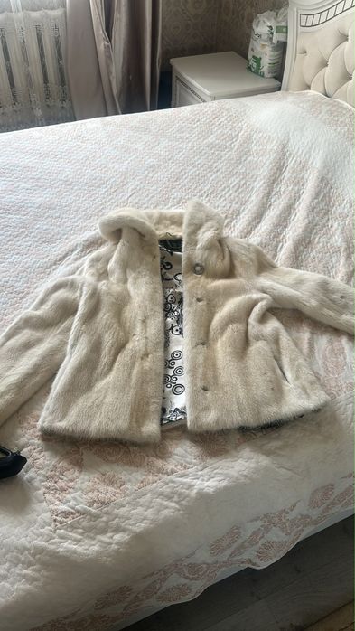 Норковая шуба из цельной меха