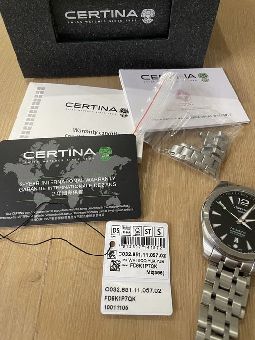 Мужские наручные часы CERTINA