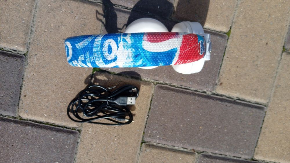 Căști Bluetooth personalizate pepsi cu încărcre USB