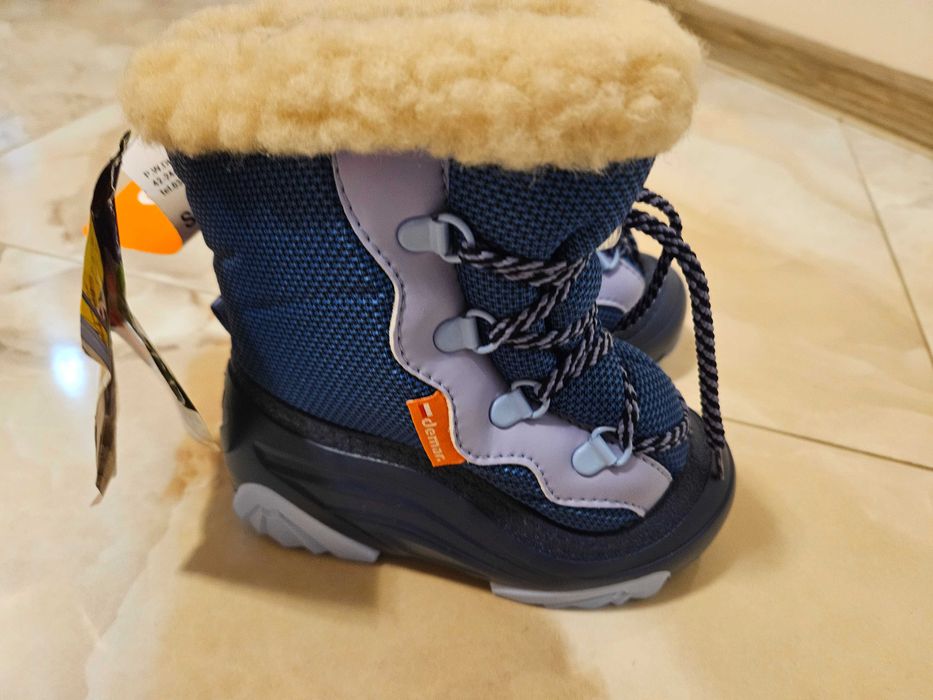 Детски зимни боти номер 25/26 с подплата от овча кожа