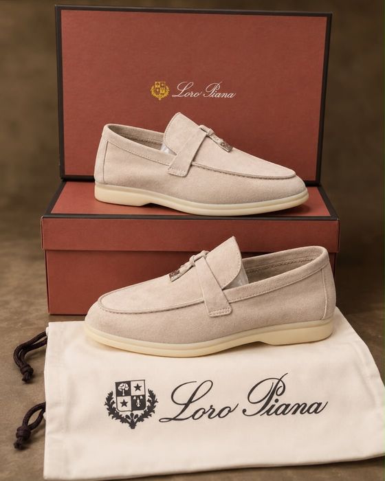 Vand Mocasini Loafers Loro Piana din Piele Naturala Full Box 41 42