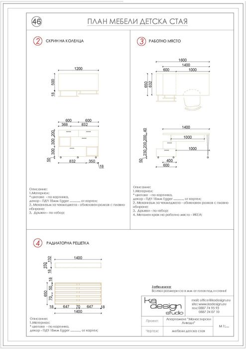 Мебели за детска стая