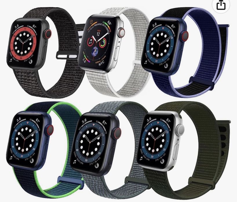 Curea Incarcator Compatibila Ceas Apple Watch Material Scai Textil