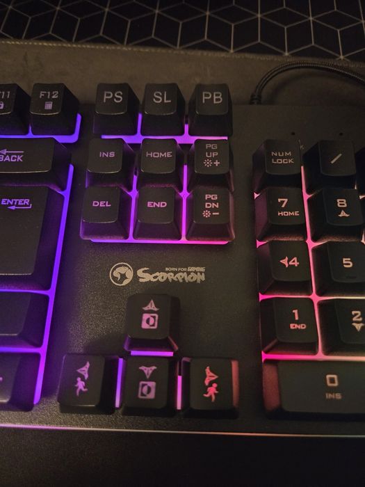 Tastatură Gaming, Marvo K604, iluminare RGB
