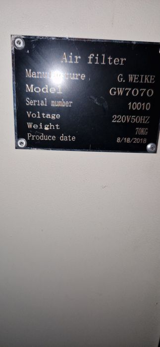 Filtru purificare aer GW7070 pentru laser
