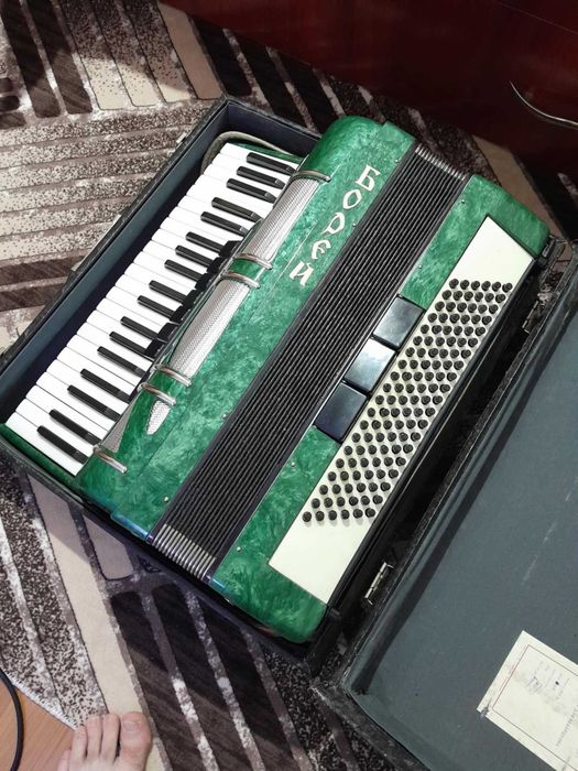 acordeon verde de vanzare