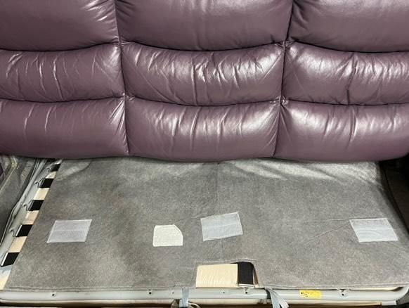 Кожаный Диван, цвет Баклажан