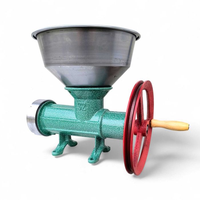 Masina de carne manuala Nr.32, palnie mare, fulie si rulment fonta