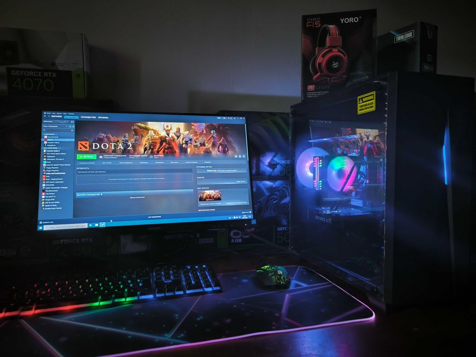 Игровой ПК + Монитор 24" | Ryzen 5 3600 | GTX 1650 | Полный комплект