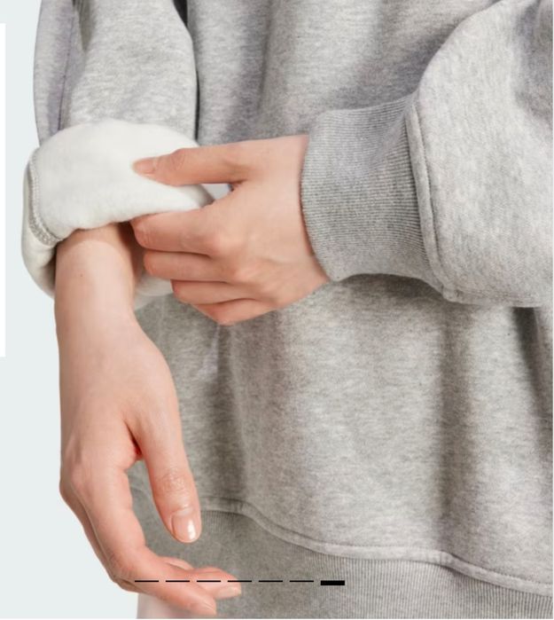 Свитшот свободного кроя Adidas Америка, серый и чёрный