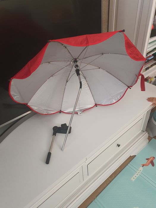 Umbrela soare / ploaie protecție UV rosie copii fetite universala