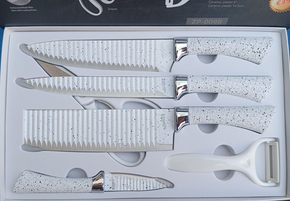 Комплект кухненски ножове + Ножица и Белачка ZEPTER