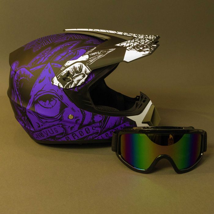 Каска с очила за ел. тротинетка , велосипед , мотокрос