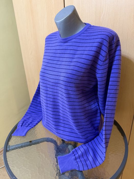 Мъжки пуловер 100% кашмир.Di ADAMO .размер М. цвят лилав