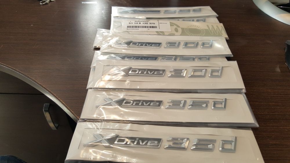 Емблема за калник багажник на БМВ BMW Xdrive 3.5 3.0 5.0 4.8