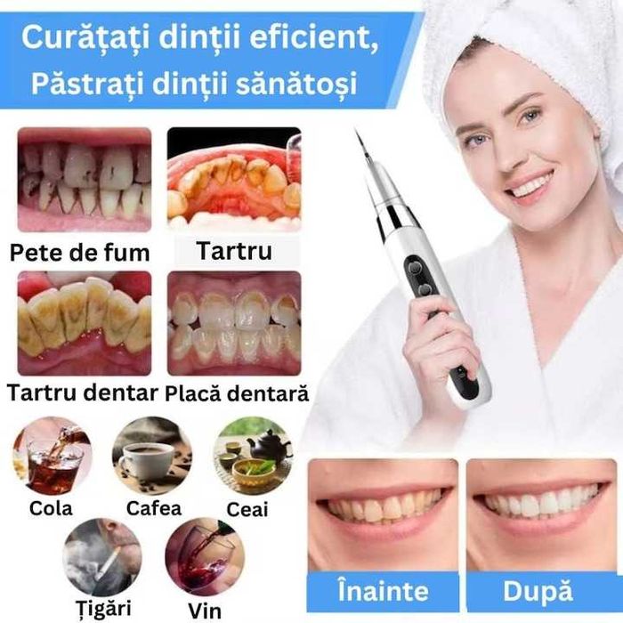 Dispozitiv Pentru Eliminare Tartru,Detartraj Ultrasonic,Waterproof