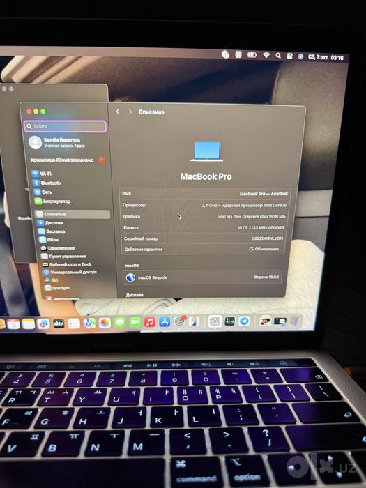 Macbook pro 2019 16/512 gb