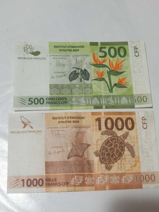 bancnote franci CFP Uniunea monetara Pacific