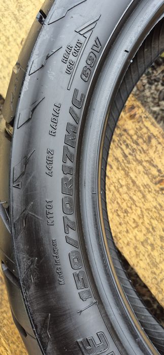 O anvelopa moto ca noua Bridgestone 150/70R17M/C,dot 2018.