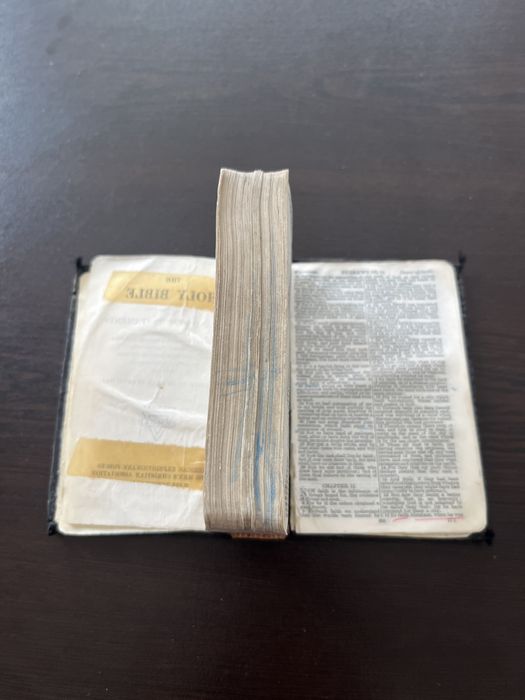 Biblie veche colectie Primul Razboi Mondial 1917 YMCA / Armata Americana