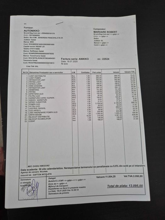 Bmw f10 520d b47 190cai