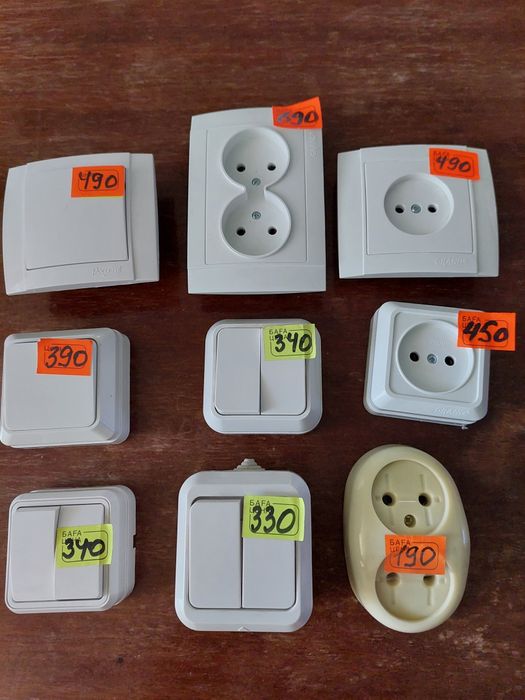 Розетки, выключатели, автоматы